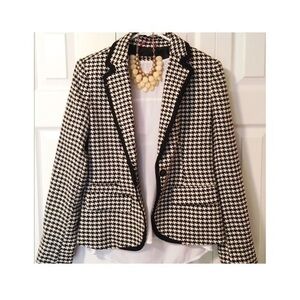 💥Black & White Houndstooth Blazer